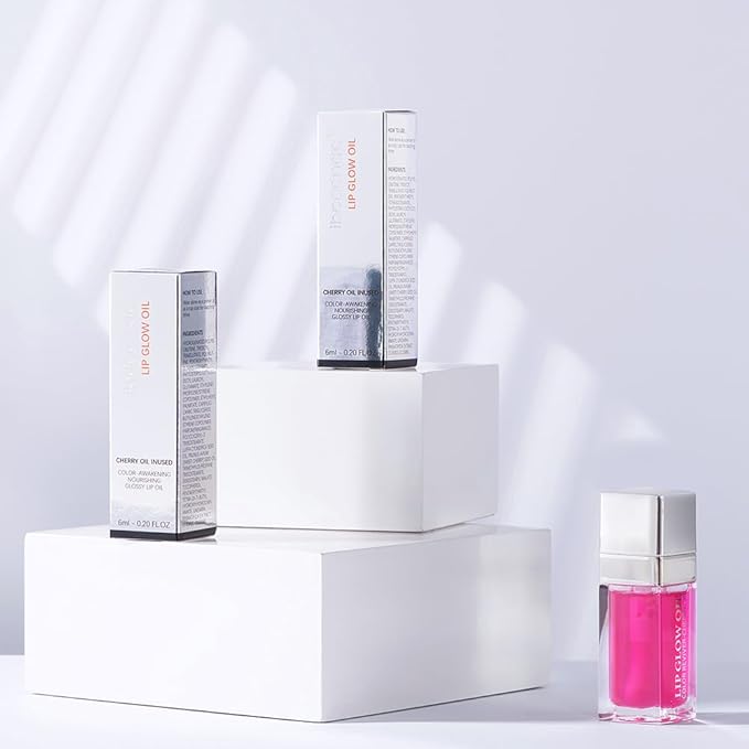 Plumping Lip Oil, Long Lasting Hydrating Lip Gloss Tinted Lip Balm Non-sticky Revitalizing, Tinting Lip Care Oil for Dry Lip (RASPBERRY)