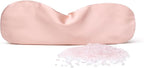 Natural Rose Quartz Weighted Eye Pillow for Relaxation, Sleeping, Yoga, SPA and Travelling, Cooling Eye Pillow, Reusable and Good Relaxation Gift for Women(Rose Quartz)