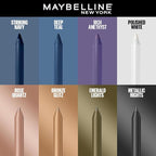MAYBELLINE New York Tattoo Studio Long-Lasting Sharpenable Eyeliner Pencil, Glide on Smooth Gel Pigments with 36 Hour Wear, Waterproof Rose Quartz 0.04 oz