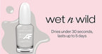 wet n wild Fast Dry AF Nail Polish, Quick 40 Second Dry Time, Long Lasting High-Shine - Cotton Candy