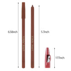 Matte Lip Liner Pencil,Highly Pigmented Retractable Lip Crayon,All Pencil,Highly