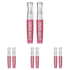 Rimmel Stay Glossy 6HR Lip Gloss, Stay My Rose, 0.18 Fl Oz (Pack of 8)