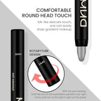 Kaely 2Pcs Bright Blue Eyeshadow Stick for Older Women, Metallic Shimmer Glitter Cream Eye Shadow Pencil Crayon, Light Blue Eyeliner Waterproof Halloween Makeup, 11+13