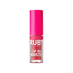 Ruby Kisses Lip Oil Booster, Hydrating Lip Gloss with Nourishing Natural Oil Blend, Jumbo Wand for Easy Application, Non-Sticky Formula (Rosewood)