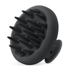 HEETA Scalp Massager Hair Growth, Scalp Scrubber with Soft Bristles, Integrated Silicone Design, Exfoliator for Dandruff Removal & Relaxation, Shampoo Brush Fit Wet Dry Hair Use, Black