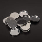 50 Pcs 26mm Empty Round Metal Tin Palette