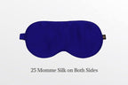 Premium 25 Momme Mulberry Silk Eye Mask for Sleeping (Royal Navy)