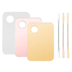 6 Pcs Acrylic Cosmetic Makeup Palette Tray Foundation Mixing