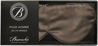 Branche Beauty Silk Eye Mask Pour Homme - Stylish 100% 6A Silk 22 Momme Sleep Mask, Eye Cover, Shade Blindfold Sleeping Mask for Luxury Sleep for Men Gifts for Him (Driftwood)