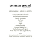 COMMON GROUND Natural Lotion Moisturizer - Paraben & Cruelty Free - Non Greasy, Vegan, Plant-Based, Avocado Oil - All, Men, Women, Eczema, Sensitive Skin (2 x 8.4 fl oz)