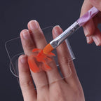 2PCS Clear Acrylic Professional Makeup Palette Handheld Cosmetic