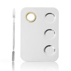 Makeup Mixing Palette, 6x4inch Stainless Steel Makeup Palette