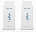 Native Body Wash Contains Naturally Derived Ingredients | For Women & Men, Sulfate, Paraben, & Dye Free Leaving Skin Soft and Hydrating | Sea Salt & Cedar 18 oz - 2 Pk