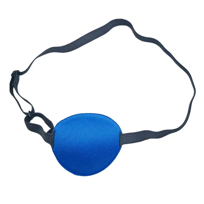 3 Pack Eye Patch Strabismus Adjustable Eye Patch Eye Mask Buckle Adults and Kids Blue
