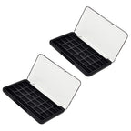 Empty Eyeshadow Palette Eyeshadow Makeup Palette Lipstick Container Makeup Empty Case for Blush Lipstick, 2Pcs 24 Grids