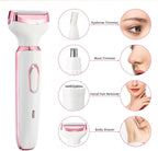 Electric Razor for Women 4 in 1 Rechargeable Painless Body Razors and Facial Hair Remover for Bikini Leg Body Face Underarm