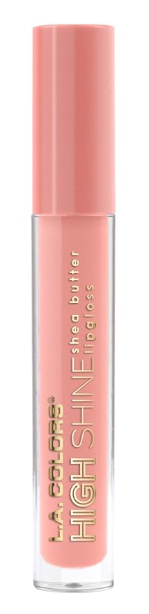 L.A. COLORS High Shine Shea Butter Lip Gloss, Baby Cakes, 0.14 Ounce (Pack of 2)