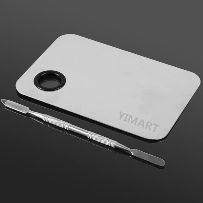 Yimart Stainless Steel Cosmetic Makeup Mixing Pallete