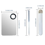 Korean Makeup Spatula Set, Professional Stainless Steel Makeup Spatula With Foundation Palette,Picasso Foundation Makeup stick Set