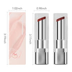 2Pcs Tinted Lip Balm Moisturizing Lipstick – Warm Orange Brown & Deep Rose Color Bean Paste Sheer Hydrating Lip Color for Dry Lips Nourishing Lip Balm for All Women with a Subtle Natural Scent