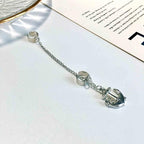 Anchor Chain Cuff Earrings Silver Anchor Dangle Chain Earrings Helix Chain Cartilage Earrings Non Piercing Earrings Jewelry for Women and Girls