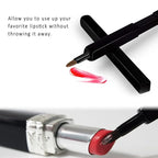 Lip Applicator Brush - 3 Pack Exquisite Professional Dustproof Retractable Lip Brush - Makeup Lipstick Lip Gloss Applicators (Black, Silver and Jewelry Red)