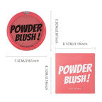 Rose Bean Paste Matte Single Pressed Cheeks Face Blushes Makeup Palette, Rose Bean Monochrome Cream Blushes Palette Makeup for Older Women, Natural Pigmented Paleta de rubores monocromática 04