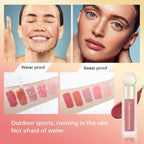 5 PCS Liquid Blush Soft Cream Face Blusher Blendable Feel