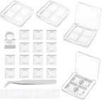 BENECREAT 4Pcs Empty DIY Eyeshadow Box Kit, Slim Custom Makeup Palette Wrapped Powder Blush Lipstick Container with 20pcs Palette Pans for Travel, DIY Cosmetic, Crafts projects