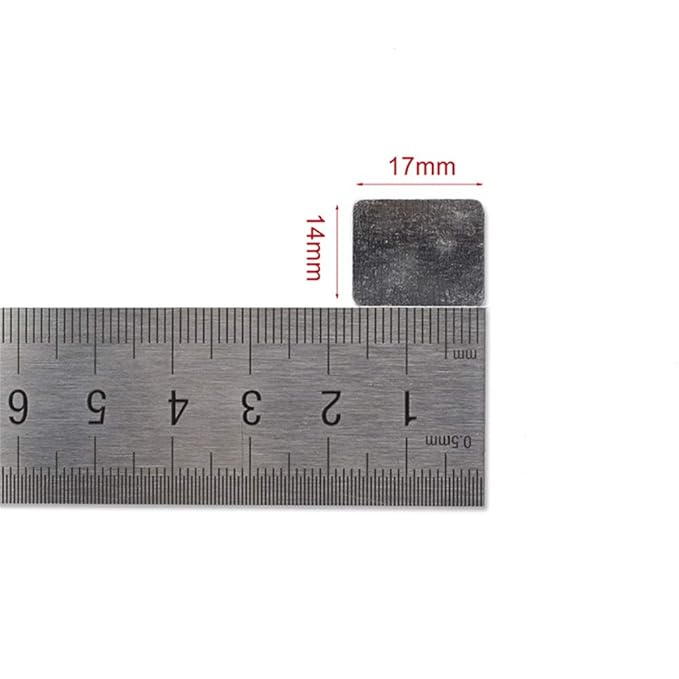 50Pcs Square Metal Stickers for Eyeshadow Magnetic Makeup