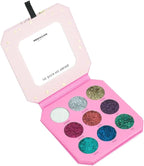 Profusion Cosmetics Majestic Gems 9 Shade Pressed Glitter Palette for Stunning Looks, Sparkle and Shine with Premium Makeup Kit, Get Lit and Glittery is Must Have Essential for Your Glam Squad