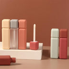 Leadigol 7-Piece Lip Gloss Set with Wand, Mini Cosmetic Containers, Cute Applicator, Lip Glaze Tube Holder, DIY Lipstick & Lipgloss