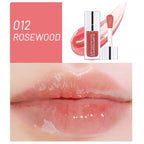 Plumping, Hydrating Lip Gloss - Long Lasting, Non-sticky Tinted Balm Revitalizes Dry Lips (ROSEWOOD)