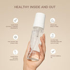 Nuda Self Tanning Water Mousse - Light to Medium | Streak & Transfer-Free Clear Self Tanner | Hydrating Sunless Tanner for a Natural Look | Lightweight Fragrance-Free Self Tanning Mousse, (6.4 Fl Oz)