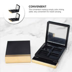 Empty Makeup Palette 2PCS Eyeshadow Makeup Palette with Mirror Plastic Cosmetic Storage Case for Makeup Eyeshadow Lipstick