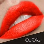 Premium Long Lasting Matte Orange Red Lip Liner Pencil |On Fire Orange Red Ultra Wear Lip Liner