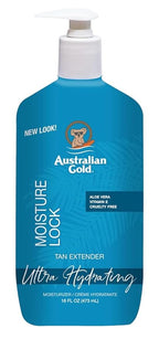 Australian Gold Moist Lock Tan Extender 16 Ounce Pump (473ml) (Pack of 3)