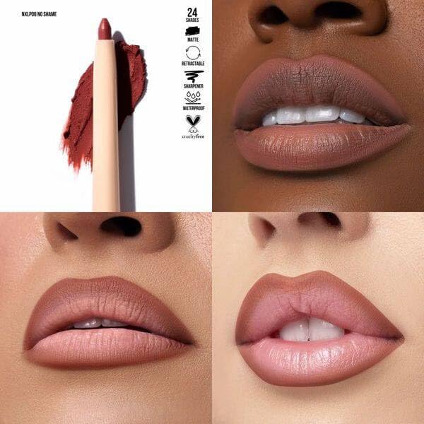 Retractable Waterproof Lip Liner with Built-in Sharpener by Beauty Creations NUDEX Collection (No Shame 06)