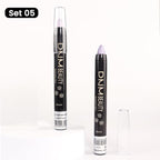 Kaely 2Pcs Cream Eyeshadow Stick Set for Eyes,Light Purple & Vioiet Shimmer Pen,Eye Brightener Halloween Makeup,sombras para ojos,Smooth Eye Shadow Highlighter Crayon Pencil Waterproof,08+09