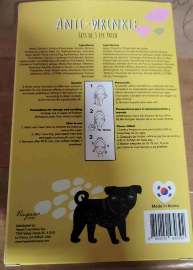 Under Eye Patch for Men and Women, Eye Patches with Anti-aging and Wrinkle Care 5 Count