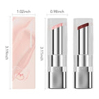 2Pcs Tinted Lip Balm Moisturizing Lipstick – Deep Rose Colored Bean paste & Soft Pale Pink Sheer Hydrating Lip Color for Dry Lips – Nourishing Lip Balm for All Women with a Subtle Natural Scent