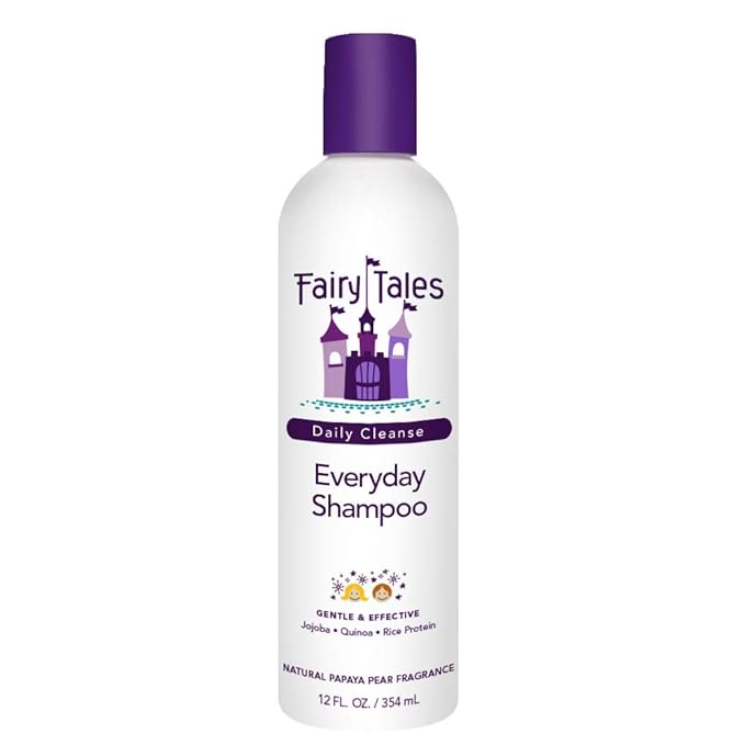 Fairy Tales Daily Cleanse Everyday Kids Shampoo - Gentle Natural Defining Shampoo, Tangle Free, Moisturizing and Hydrating Formula, Paraben Free - 12 oz