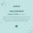 Method Body Wash, Stay Hydrated, Paraben and Phthalate Free, 18 oz (Pack of 6)