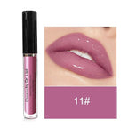 Vegan Moisturizing, Long Lasting Lip Gloss - Satin & Glitter - Allergen Free for Sensitive Skin - Burgundy Pink by Dr. Liia