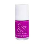 Olive & June Long Lasting Nail Polish | Plump Gel-Like Finish No Lamp Needed | Lasts up to 10 days | Salon-Quality at Home | 15-Free Vegan Cruelty-Free Chip-Resistant Shine | Grape Soda Daring Purple