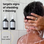 BONDIBOOST HG Anti-Thinning Shampoo for Women & Men [10.14 fl oz], Clinically Tested to Promote Fuller + Thicker-Looking Hair, Natural Mint Scent + Procapil, Redensyl & Rosemary Formula, Sulfate-Free