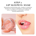 ANAIRUI Lip Mask Set, Lip Exfoliator Scrub & Moisturizer,Grapefruit Lip Care Kits With Lip Sleeping Mask & Sugar Lip Scrub, Lip Overnight Plumper Set for Dry, Chapped Lips