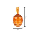 lasenersm 6 Pieces Empty Lip Gloss Tubes Reusable Lip Gloss Containers Honey Pots Shaped Lips Gloss Tube 9 ml Empty Refillable Lips Gloss Bottles DIY Cosmetics Lipstick Containers(Clear, Brown)