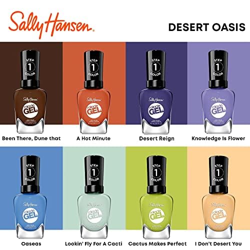 Sally Hansen Miracle Gel™, Been There, Dune That, Long Lasting, Gel-Like Formula, No UV Lamp Needed, Brown Nail Polish (Pack of 2)