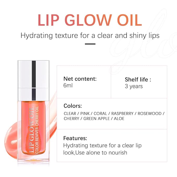 Plumping Lip Oil, Long Lasting Hydrating